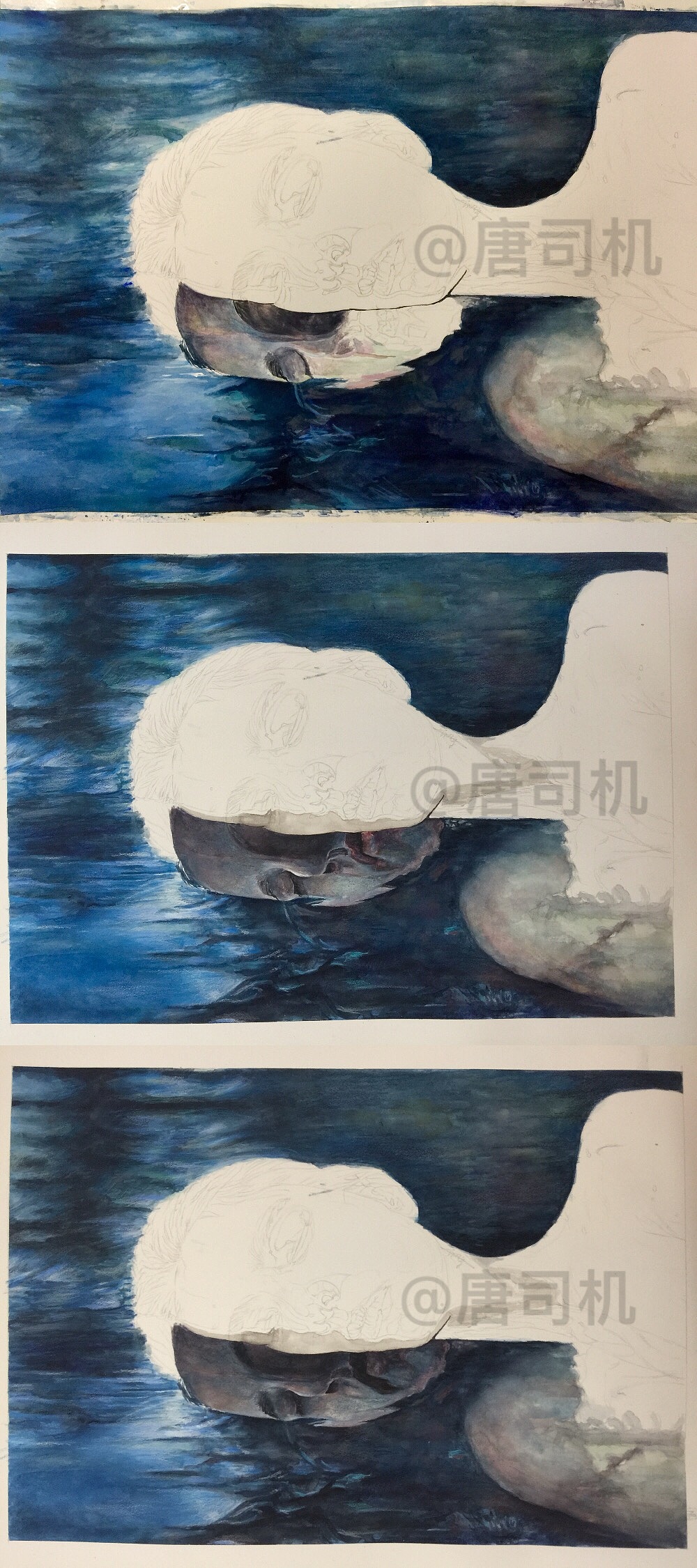 手绘人物《沉鱼落雁》