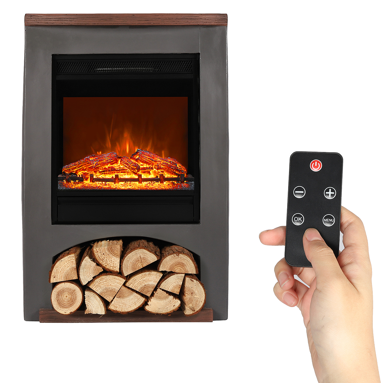 sekey冬季壁炉亚马逊主图a+