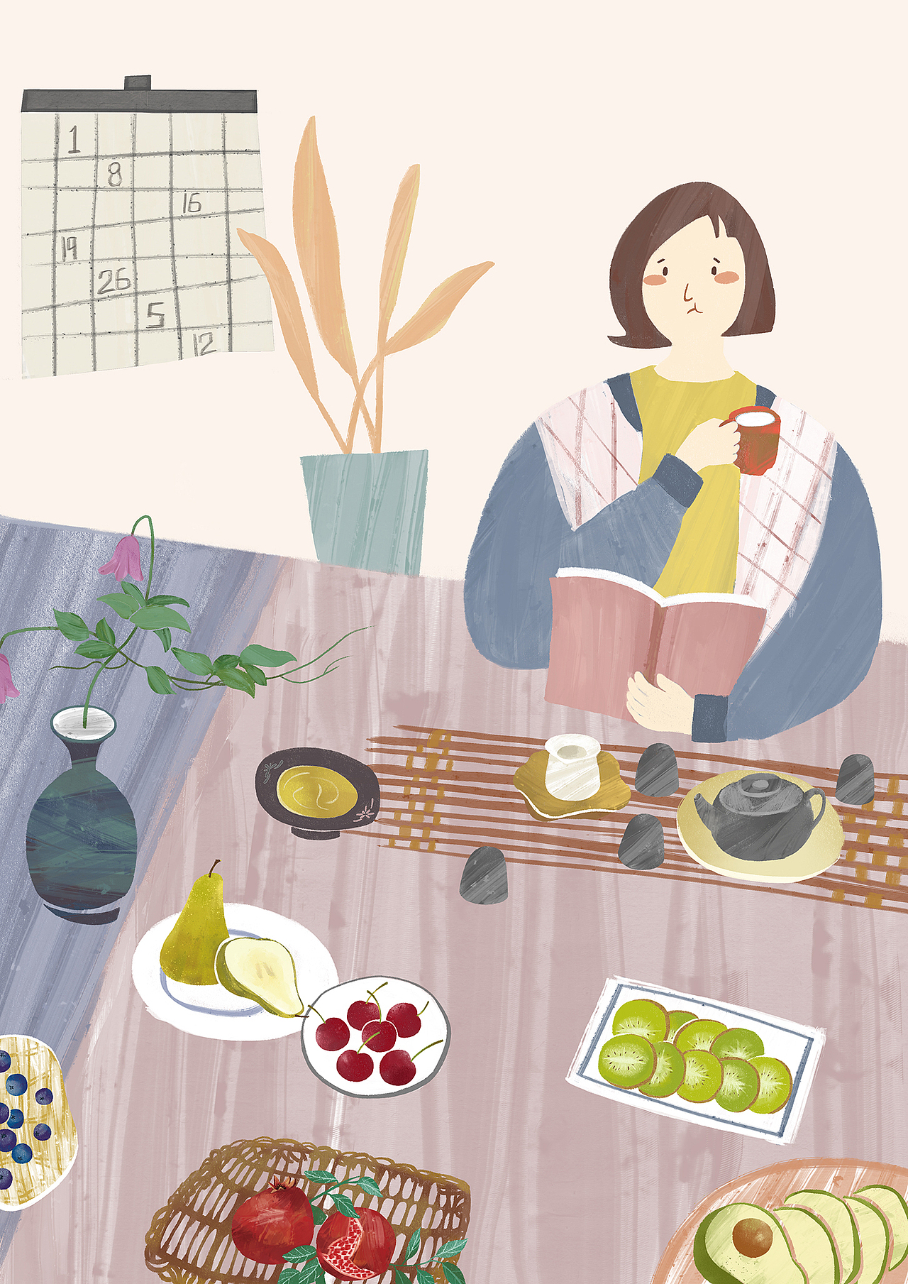 午后（图ZNzA5NDMyMTY=） - 商业插画 - 站酷设计师伪画师桑子原创素材 - 站酷ZCOOL