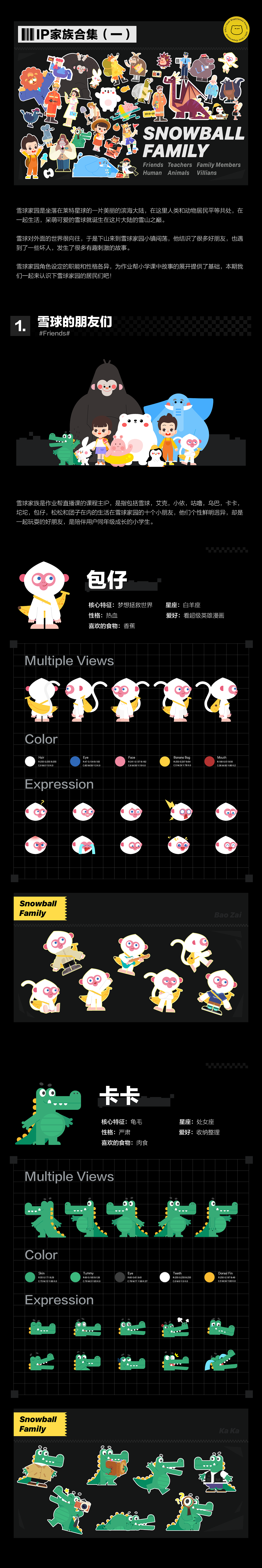 IP家族合集（一）（图ZMjY0MzcxNTc2） - 儿童插画 - 站酷设计师雪球Design原创素材 - 站酷ZCOOL