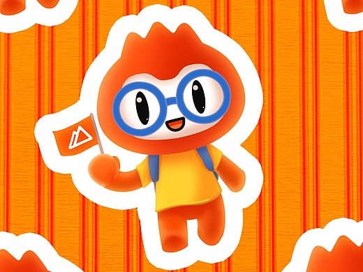 大山外语吉祥物-山果儿