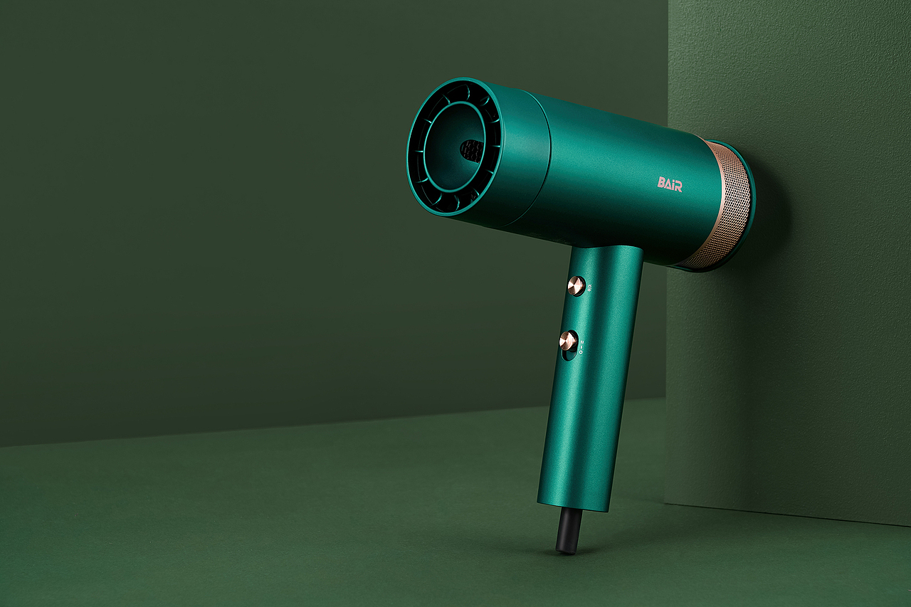 产品摄影/电吹风/吹风筒/绿色
