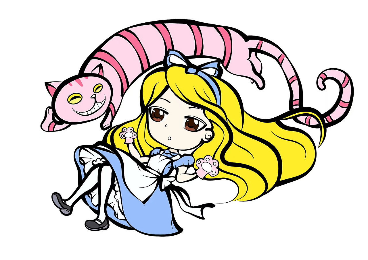 爱丽丝|插画|艺术插画|小桃今天画画了吗_原创作品-站酷zcool