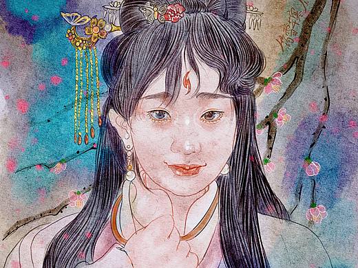 桃花灼灼，芳華如夢(mèng)（個(gè)人主頁-ZNjkwMDg0MzI=） - 創(chuàng)作習(xí)作 - 站酷設(shè)計(jì)師筠雪芊寒原創(chuàng)素材 - 站酷ZCOOL