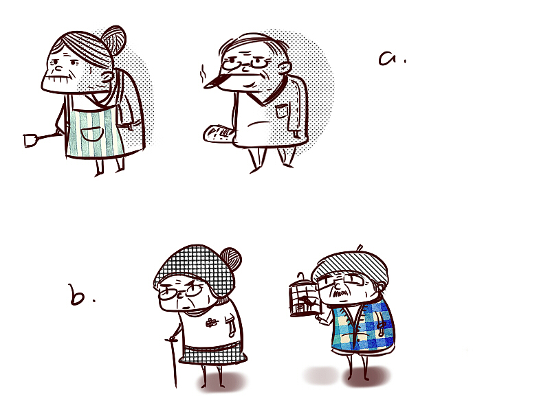 最近画的小画儿