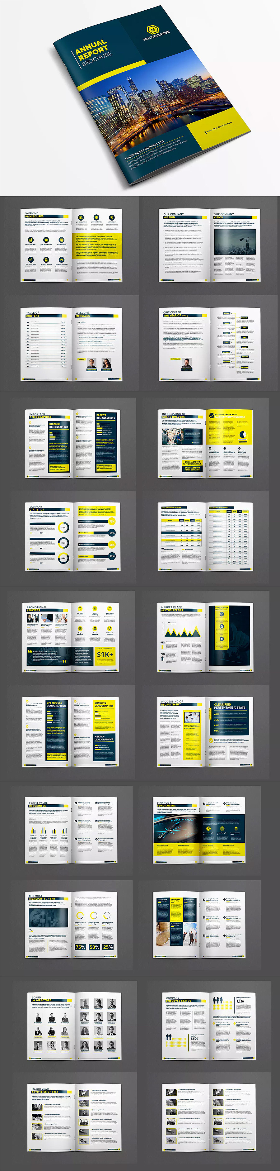 66套企业宣传册产品画册杂志排版作品集id设计模板indesign素材