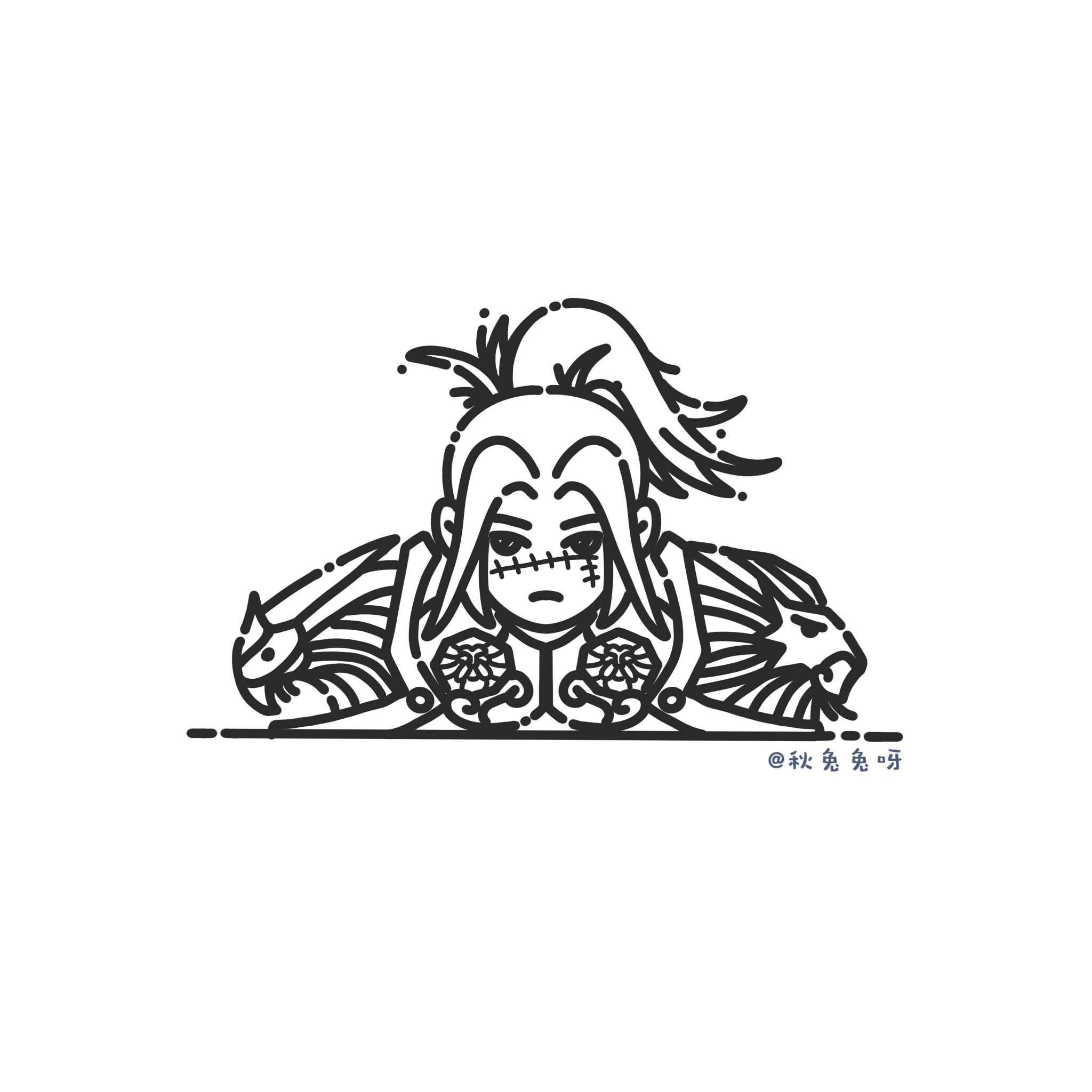 魔兽世界mbe风格人物小像——瓦里安·乌瑞恩|插画|其他插画|兔侠儿