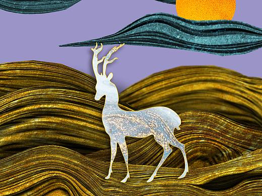 古风鎏金装饰画