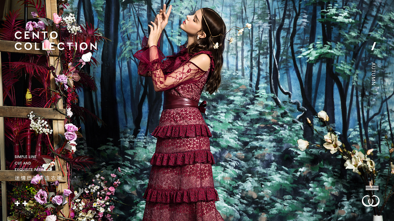 CENTO COLLECTION 2018迷情巴洛克连衣裙