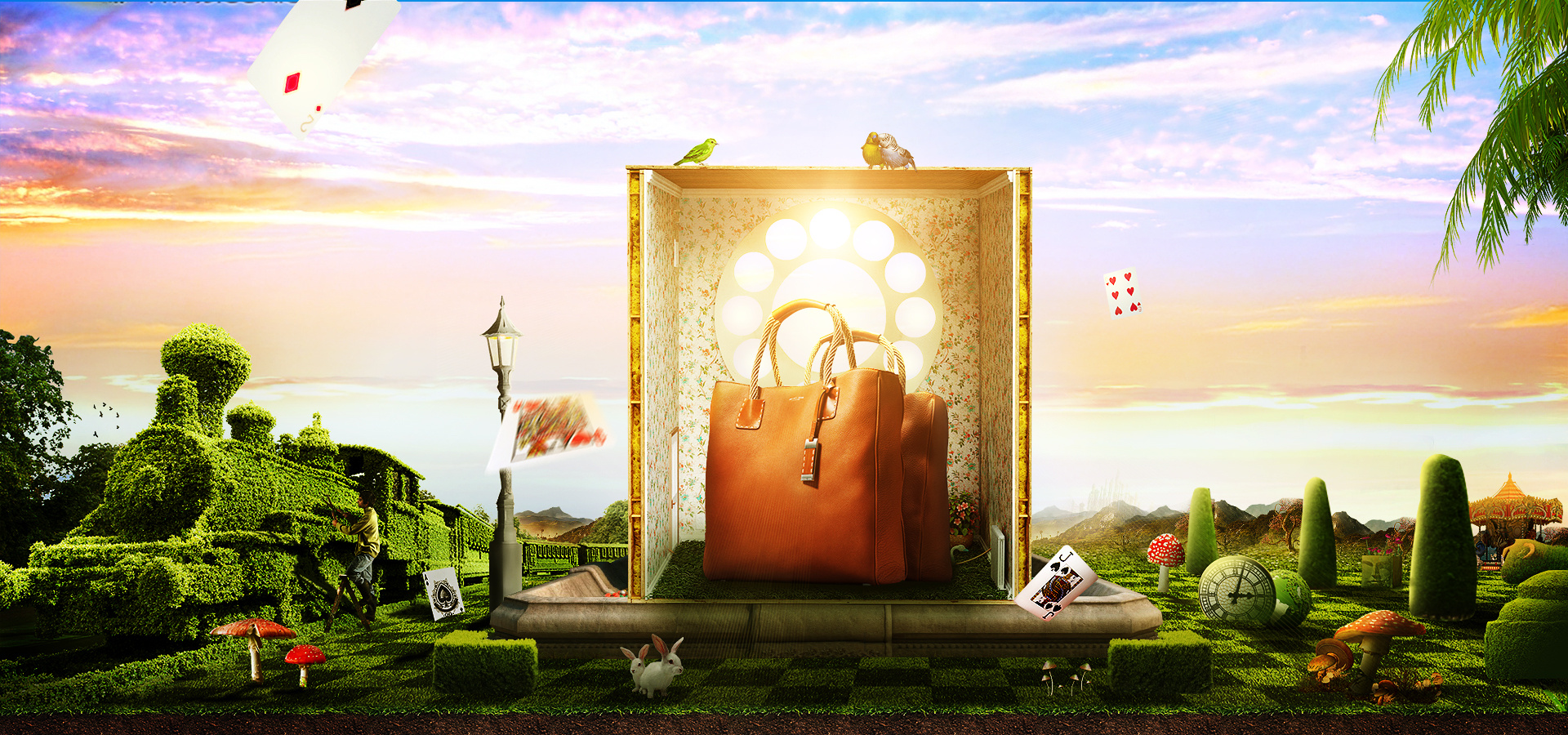 女包合成海报习作