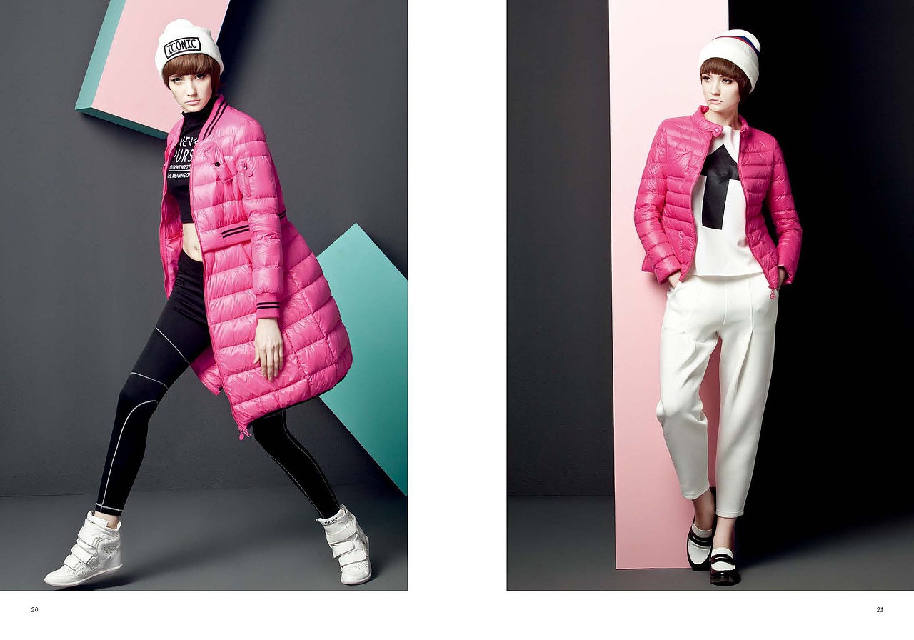 女装羽绒服品牌样宣