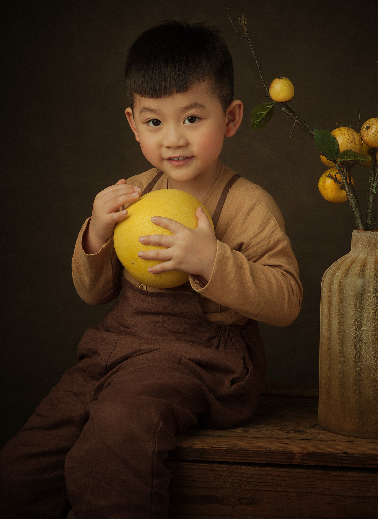 油画儿童摄影作品