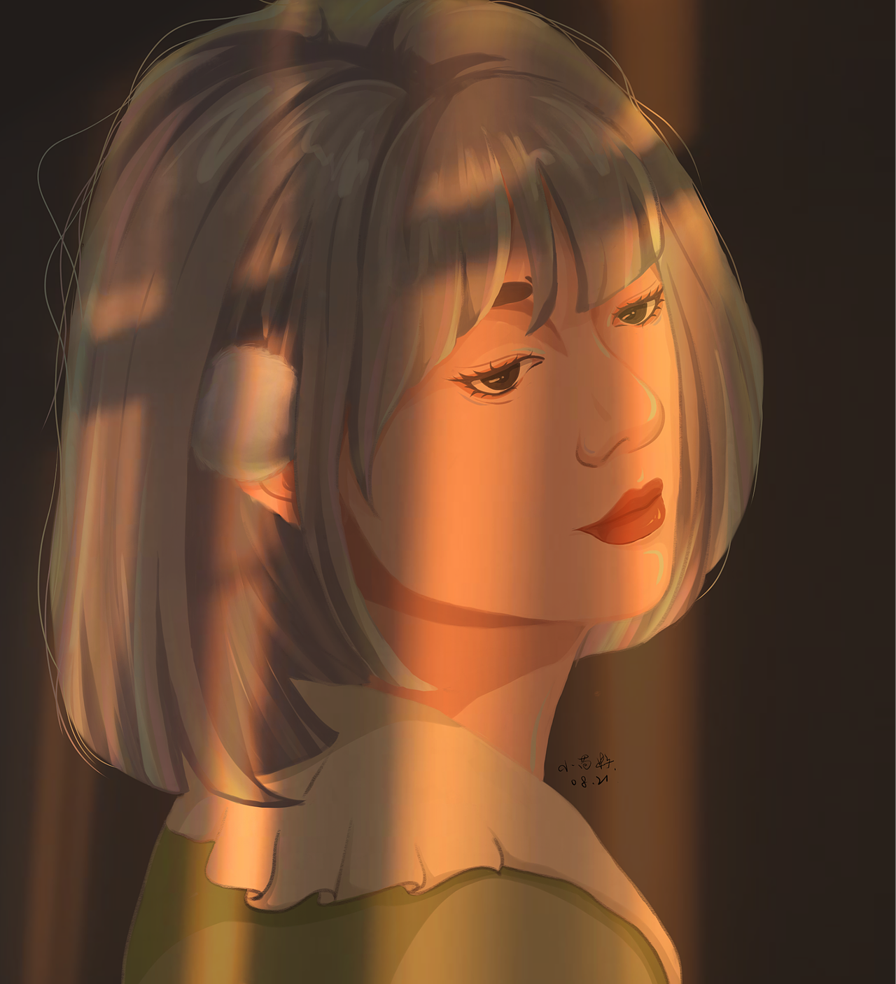 Girl in the sun.（图ZMjY3NjQ0MjI0） - 创作习作 - 站酷设计师柏乐柠原创素材 - 站酷ZCOOL