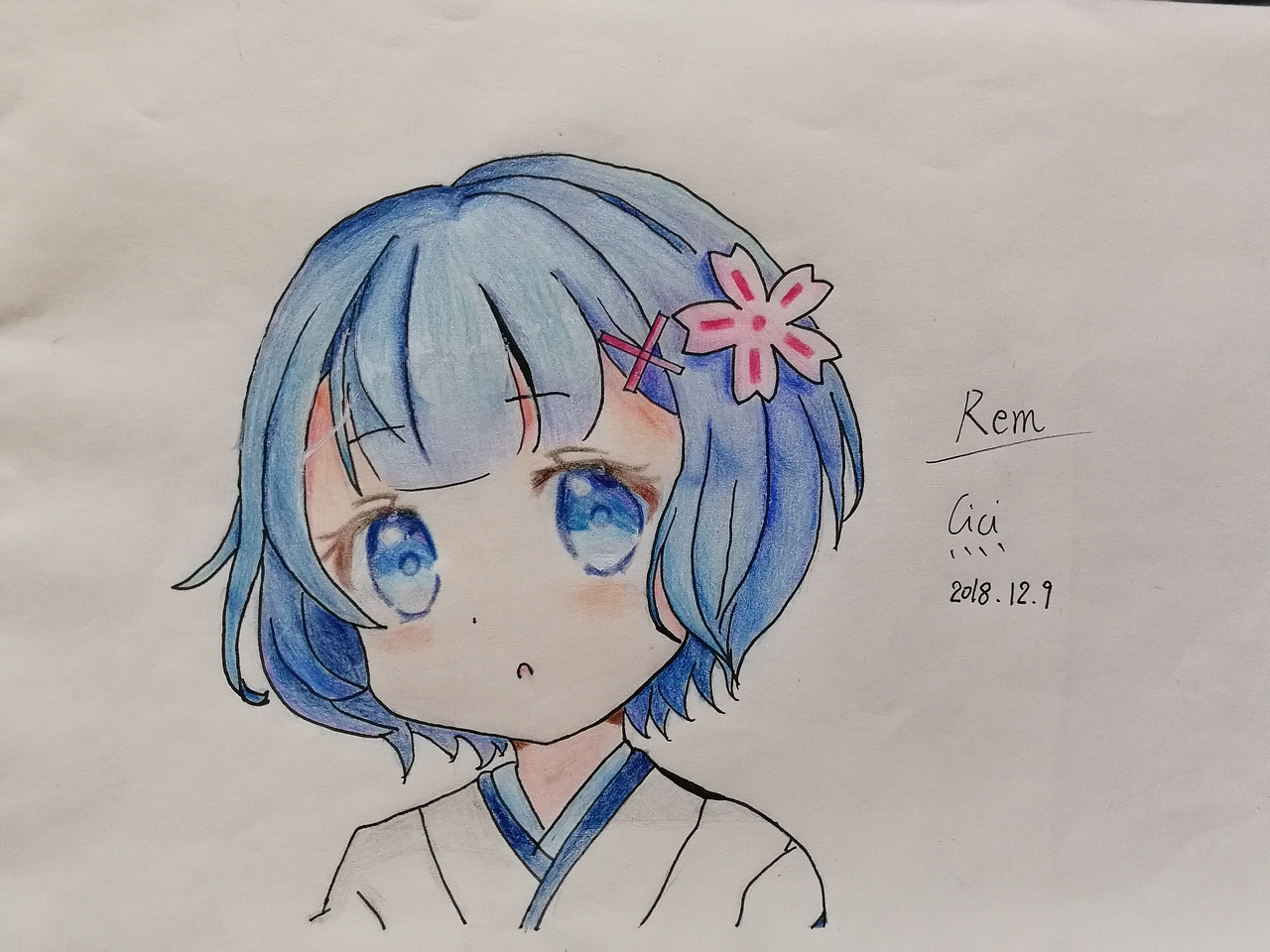 临摹——雷姆rem