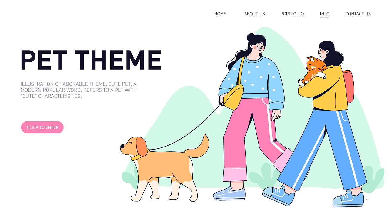 扁平人物插画系统系列