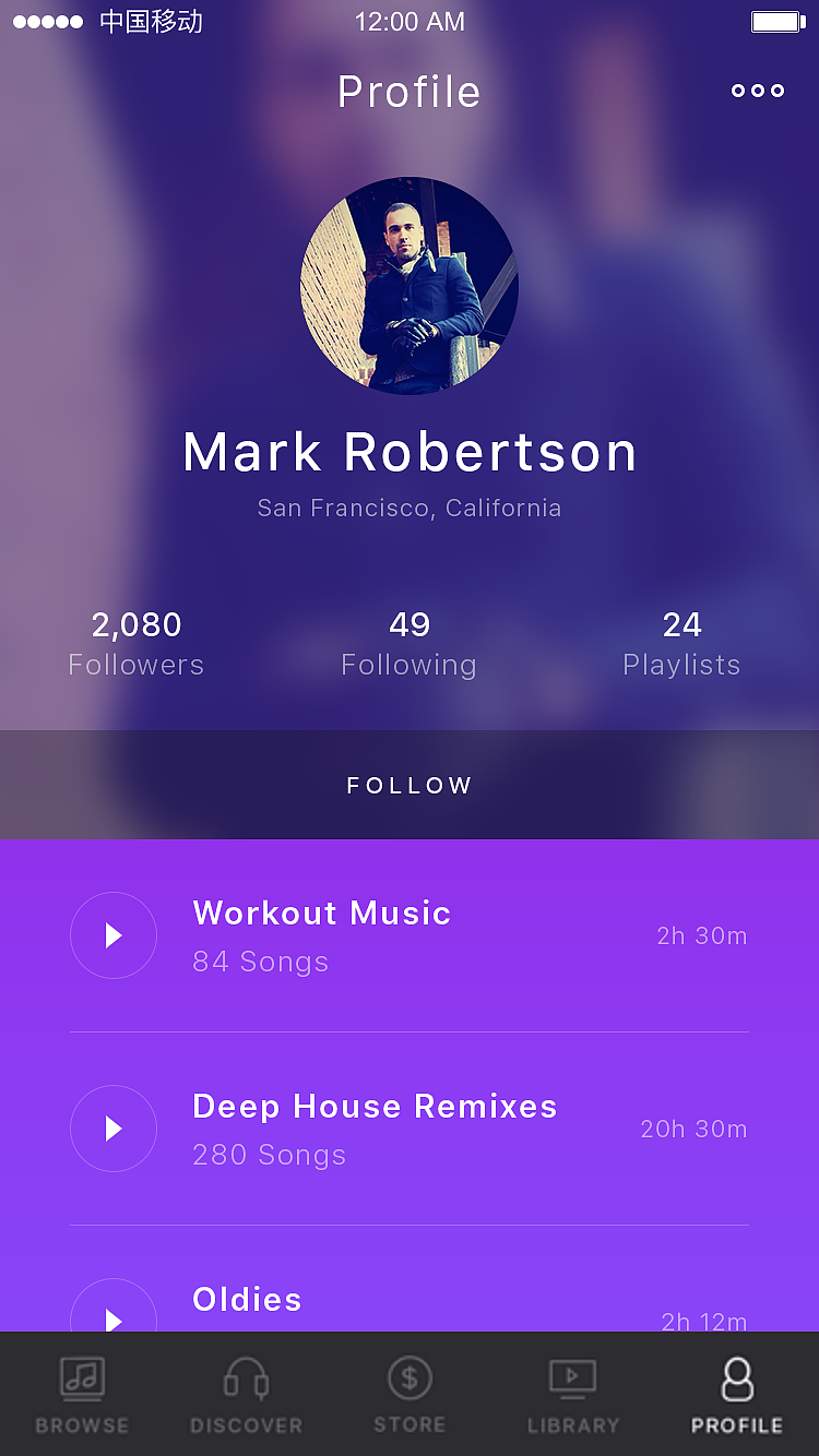 临摹音乐播放器界面设计