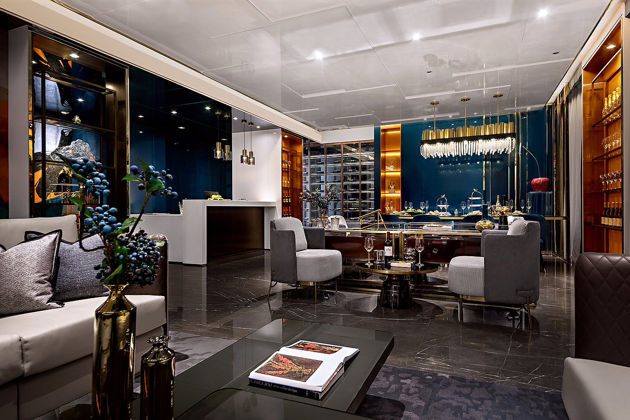 EHOO易虎设计 | 重庆财信北岸铂寓会所样板房