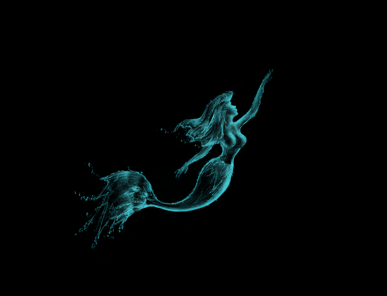 水质美人鱼插画（图ZMzYyNzE1MzI=） - 创作习作 - 站酷设计师大叶懒人原创素材 - 站酷ZCOOL