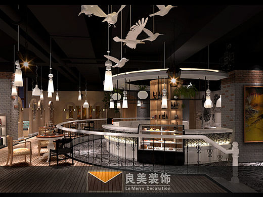 四川良美装饰·心怡咖啡馆设计案例—成都咖啡馆规划设计