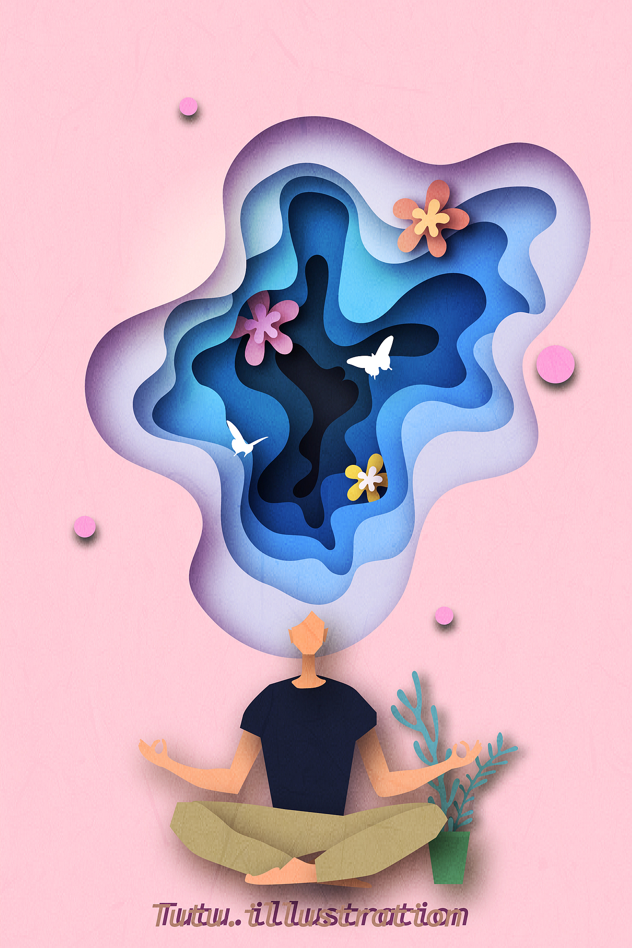 剪纸风插画|插画|商业插画|毕加tu_原创作品-站酷(zcool)