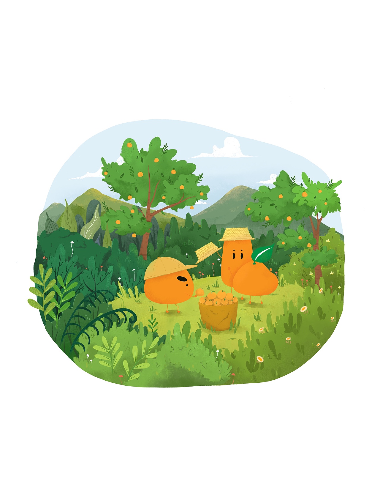 关于三桔的故事（图ZMTcwODEwMjg4） - 艺术插画 - 站酷设计师RIRI阿原创素材 - 站酷ZCOOL