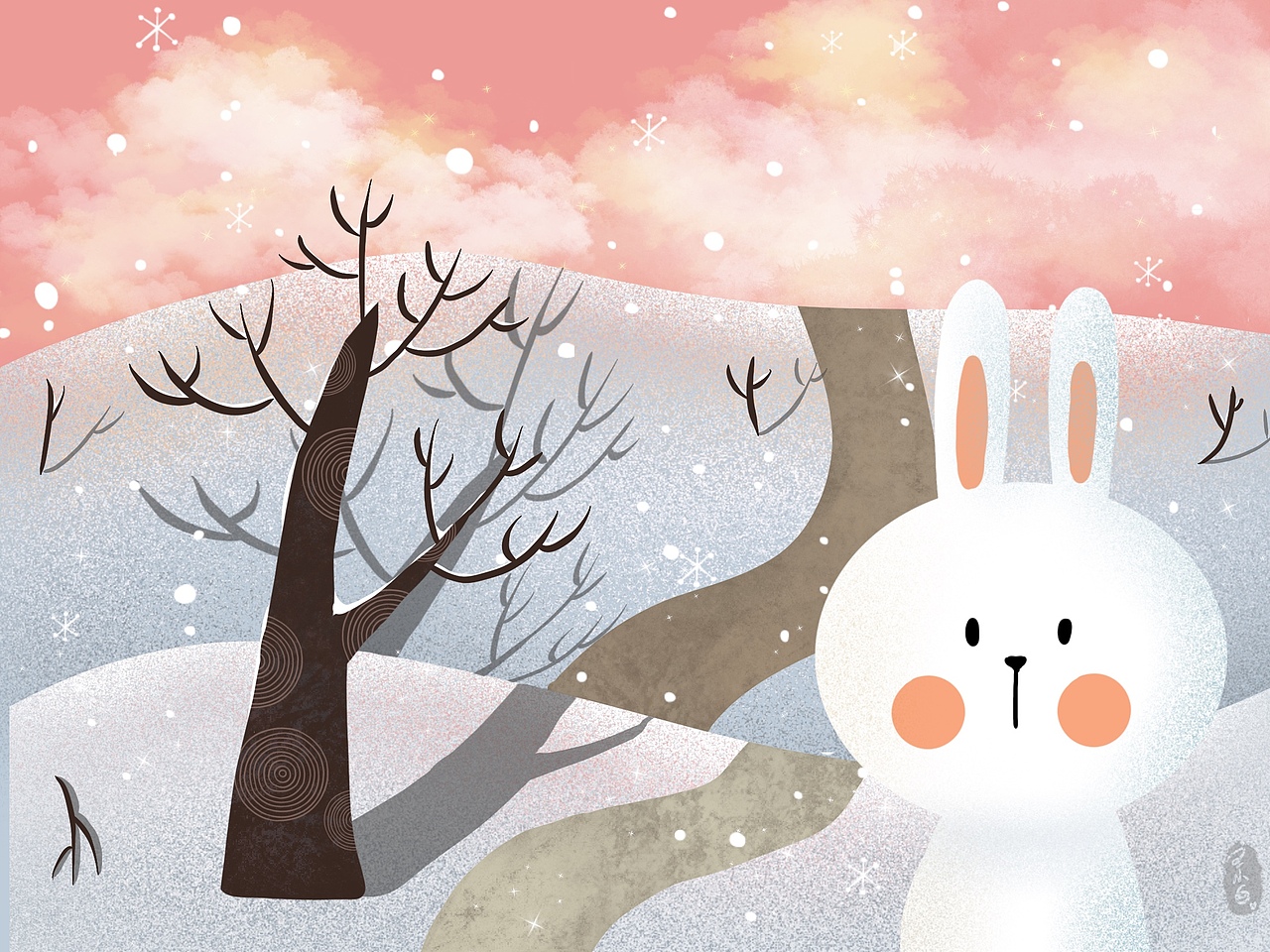 兔子之旅（图ZMjQ2MDQwMzMy） - 艺术插画 - 站酷设计师王小白666666原创素材 - 站酷ZCOOL