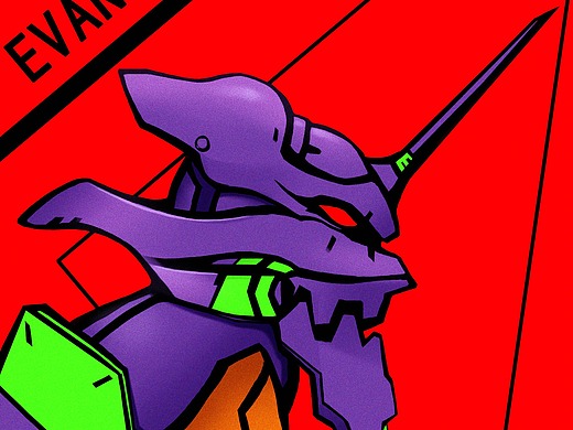 eva初号机头像插画