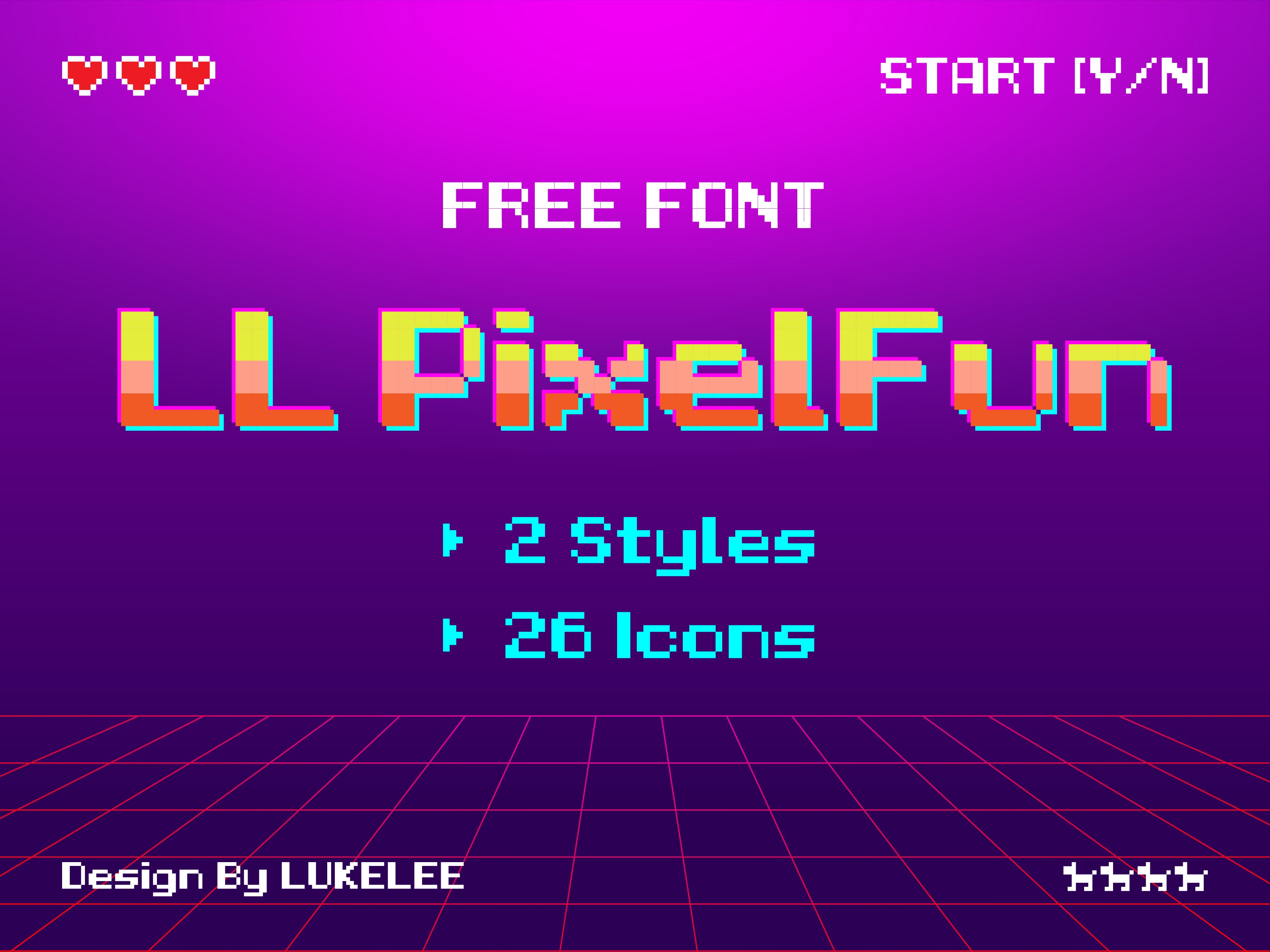 LL PixelFun | 免费趣味像素字体