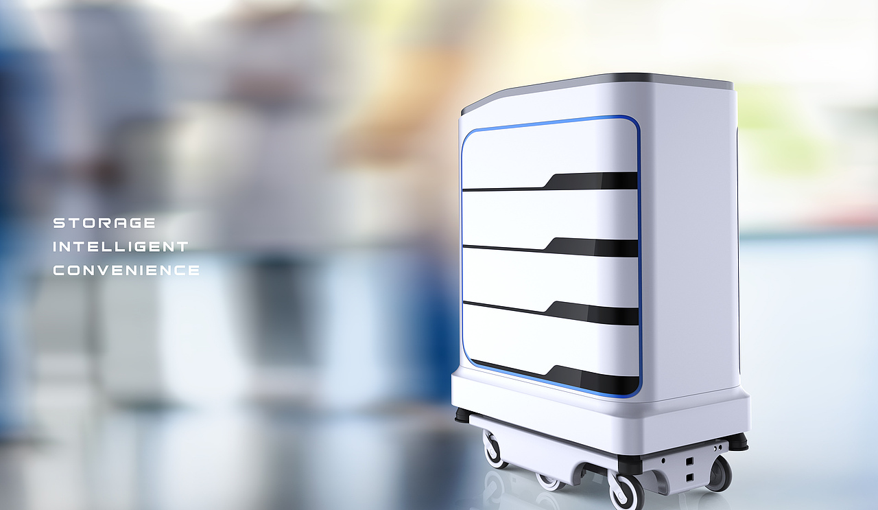 北京蓓安科仪携手简盟设计,打造医院物流站机器人