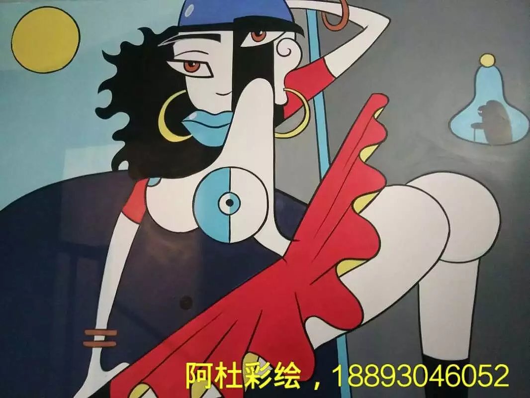 阿杜手绘速写肖像画墙绘手绘墙涂鸦墙体彩绘美术培训