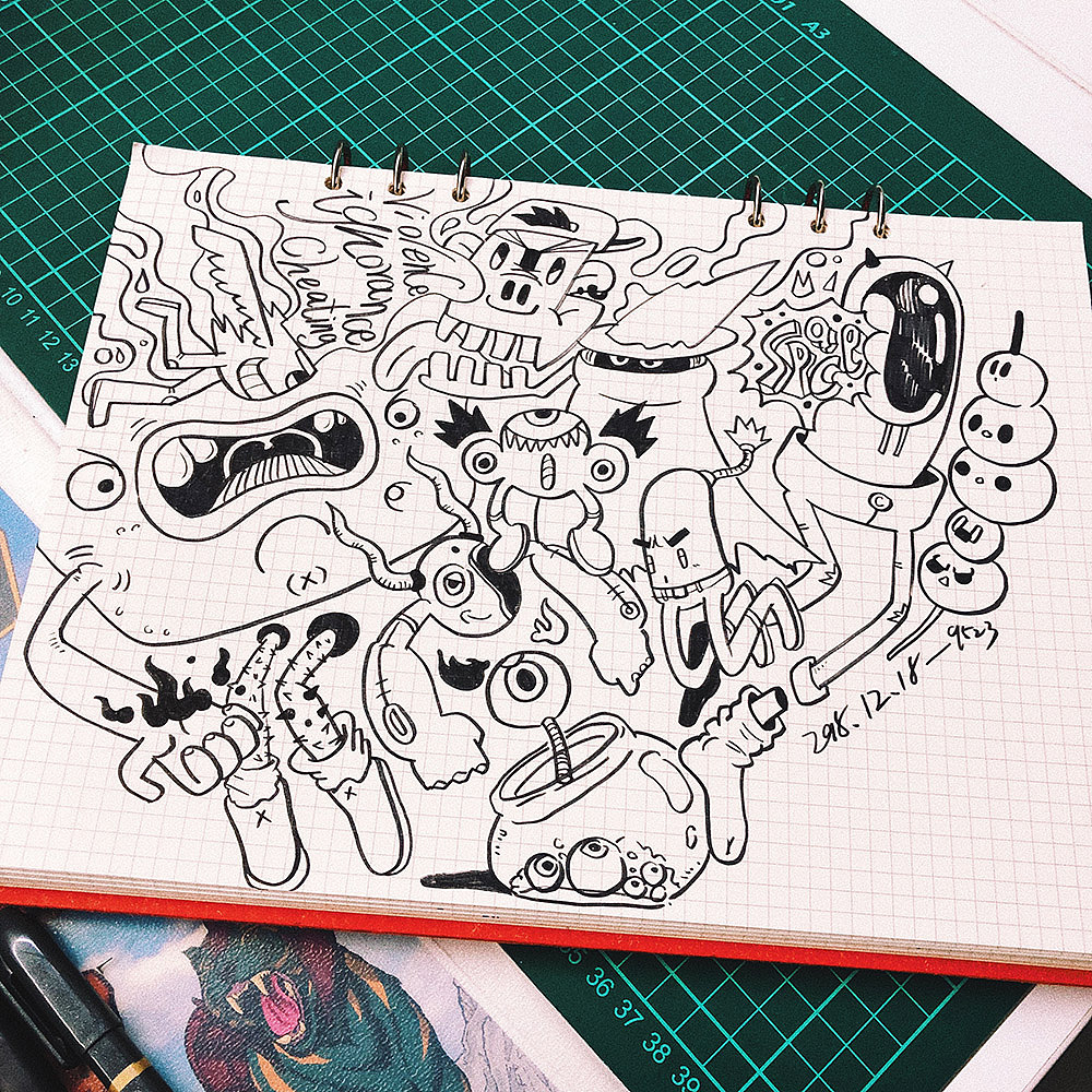 9523的涂鸦小本2.0（图ZMTQxNzM1NDUy） - 创作习作 - 站酷设计师9523原创素材 - 站酷ZCOOL