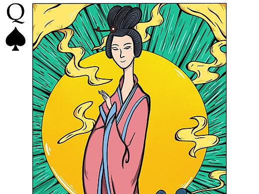 原创国潮纸牌（个人主页-ZNDY2NTIxOTY=） - 新锐潮流插画 - 站酷设计师怪盗怪人原创素材 - 站酷ZCOOL