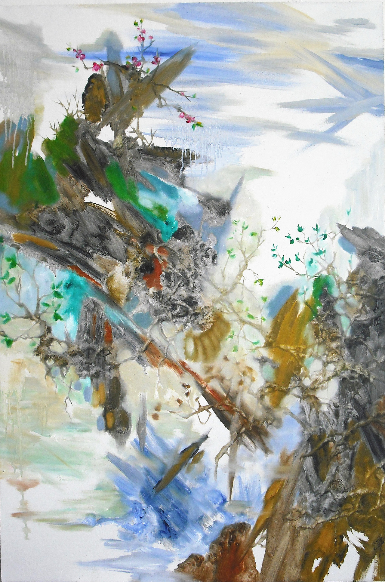 艺术油画插画当代艺术青年艺术家王冰油画|纯艺术|绘画|用心感受你-r