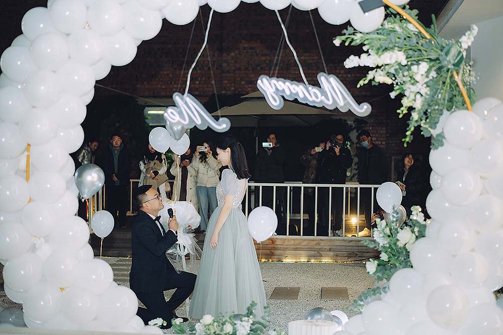 二二年一月十五日求婚跟拍