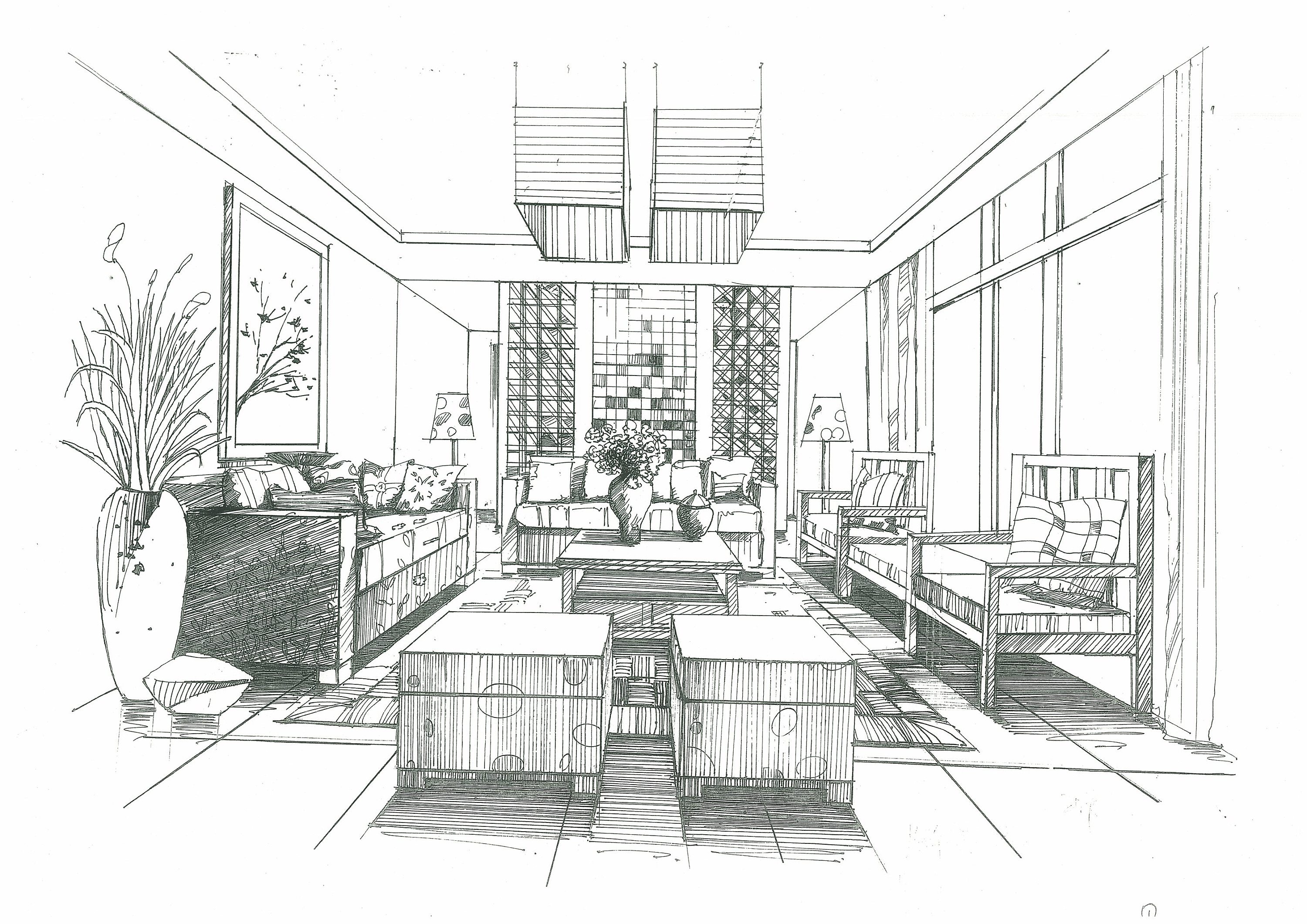 自己做的一个4星酒店设计手稿|空间|家装设计|室内手绘营 - 原创作品 - 站酷 (ZCOOL)