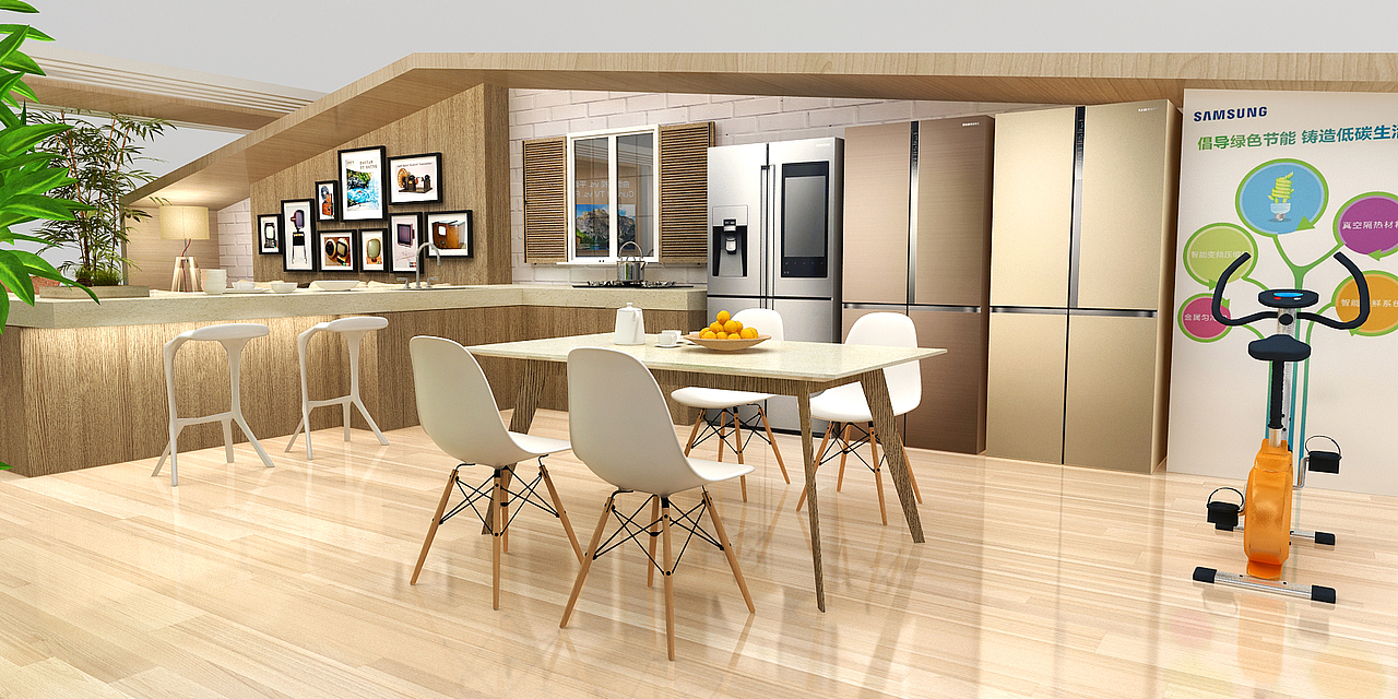 三星family hub家电巡展2016二期（图ZNjgyNDk5MzI=） - 其他三维 - 站酷设计师RAZfoon原创素材 - 站酷ZCOOL