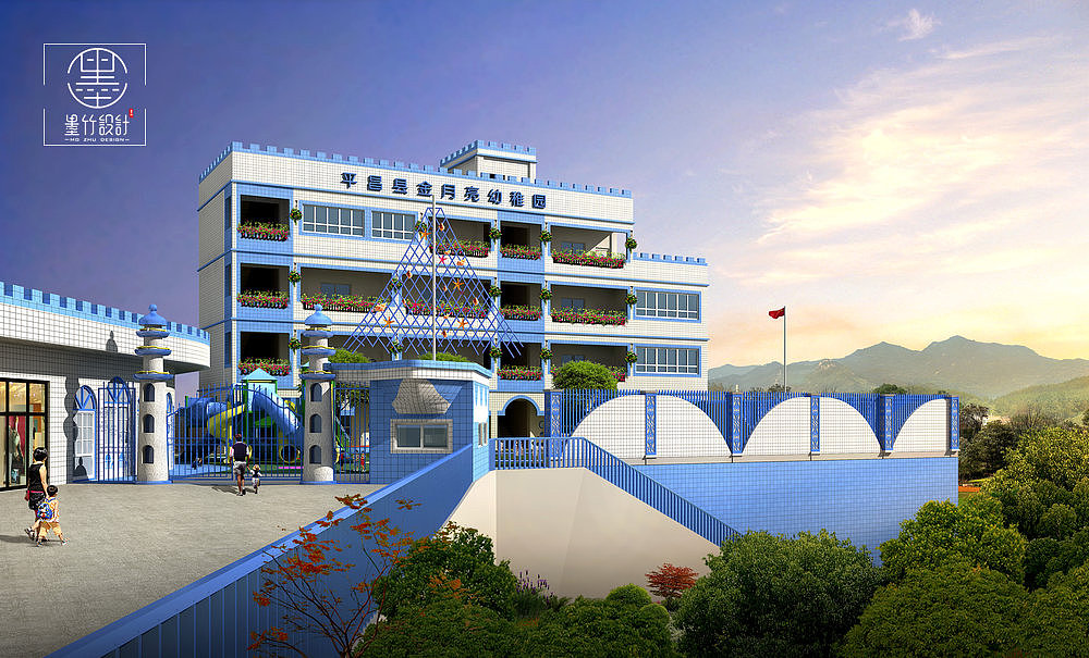 金月亮幼稚园设计 | 巴中幼儿园设计