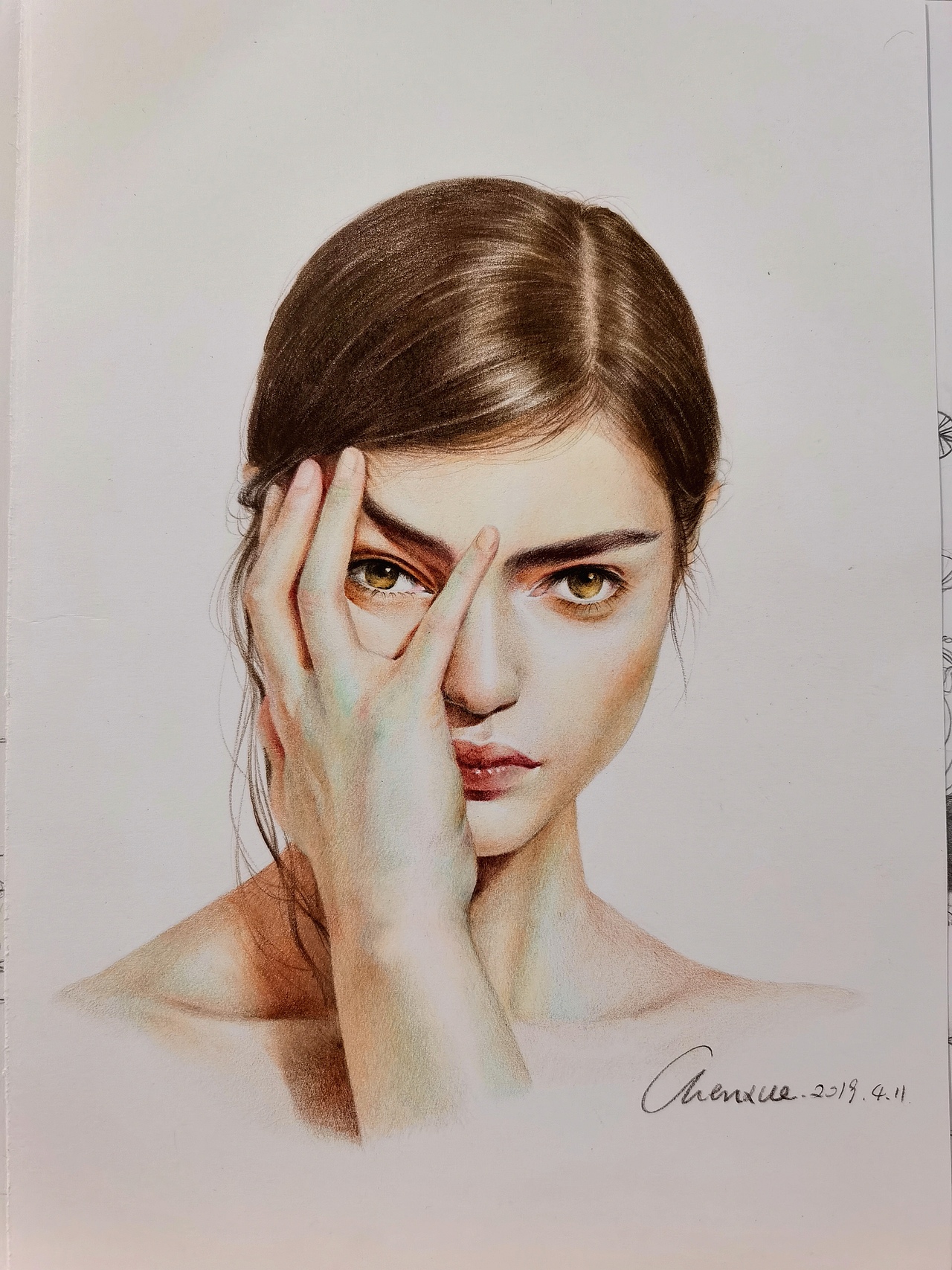 最近的彩铅人物练习