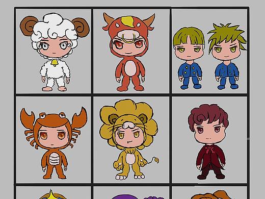 Q版十二星座人物创作练习