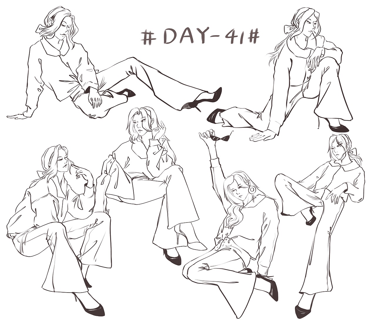 #速写60天挑战赛 Day41 @速写班长（图ZMjg3NjUyOTk2） - 创作习作 - 站酷设计师他们叫我小蓝同学原创素材 - 站酷ZCOOL