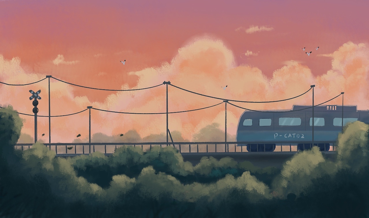 夕阳归途