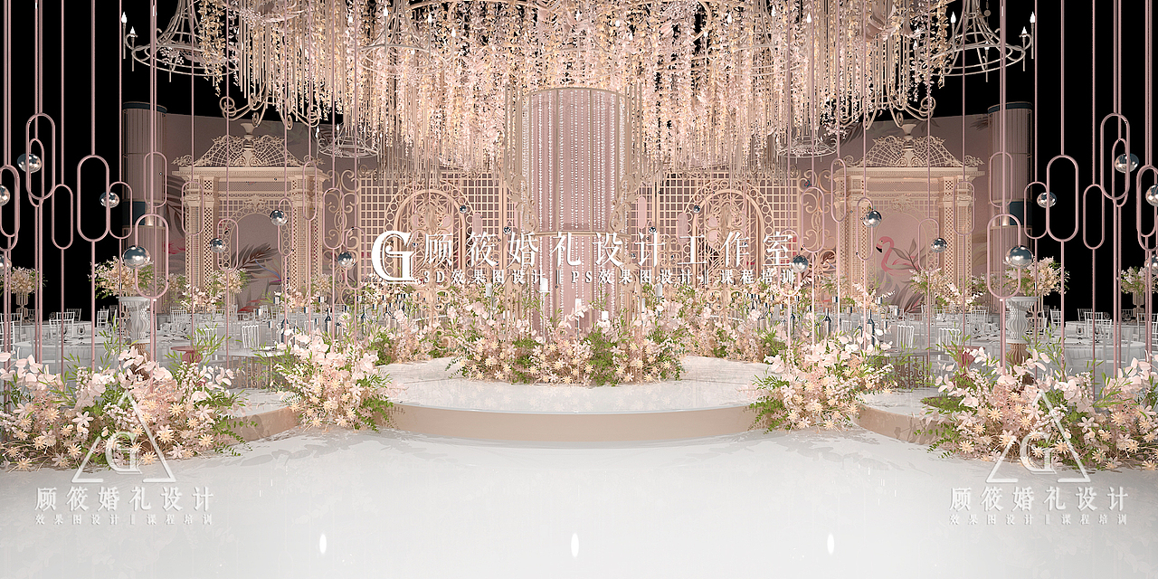 3D婚礼效果图（图ZMTc0MDc3MDgw） - 舞台美术 - 站酷设计师顾筱婚礼设计原创素材 - 站酷ZCOOL