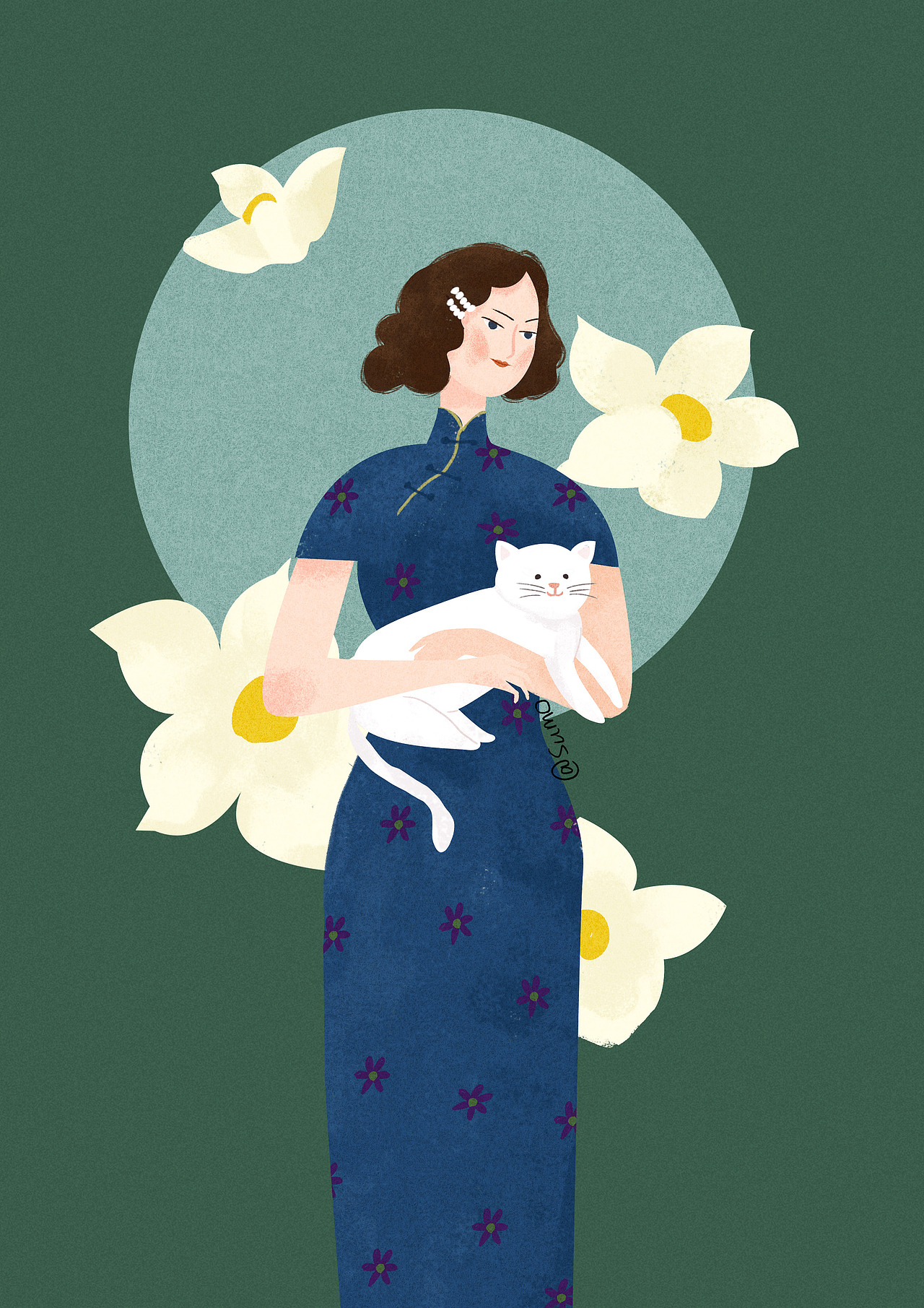 民国复古风插画