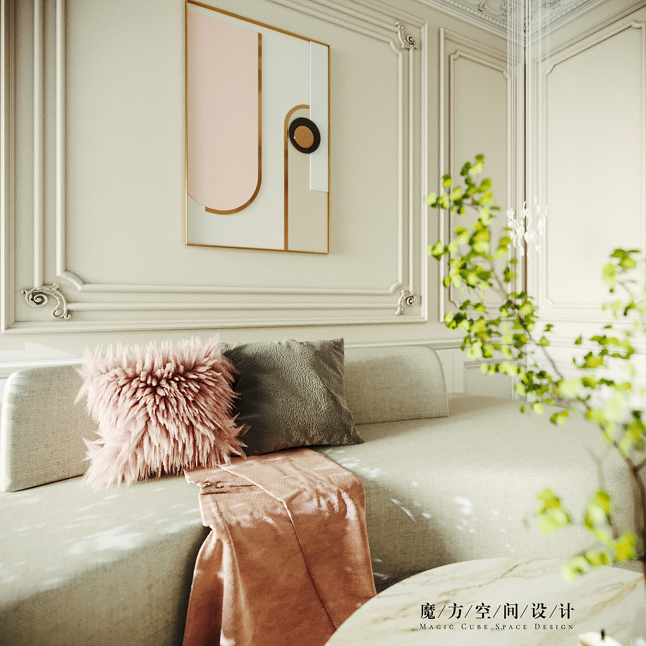 【魔方】法式轻奢•贵州遵义别墅项目（图ZMjE2NzMxODg4） - 家装设计 - 站酷设计师魔方空间设计原创素材 - 站酷ZCOOL