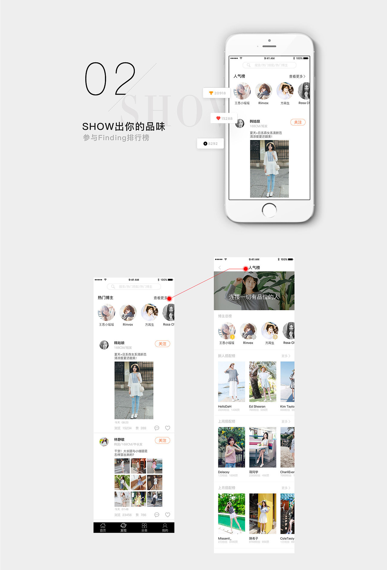 一款搭配社区APP，发现最潮的时尚单品！（图ZODY1OTY0NjA=） - APP界面 - 站酷设计师TT刘公子原创素材 - 站酷ZCOOL