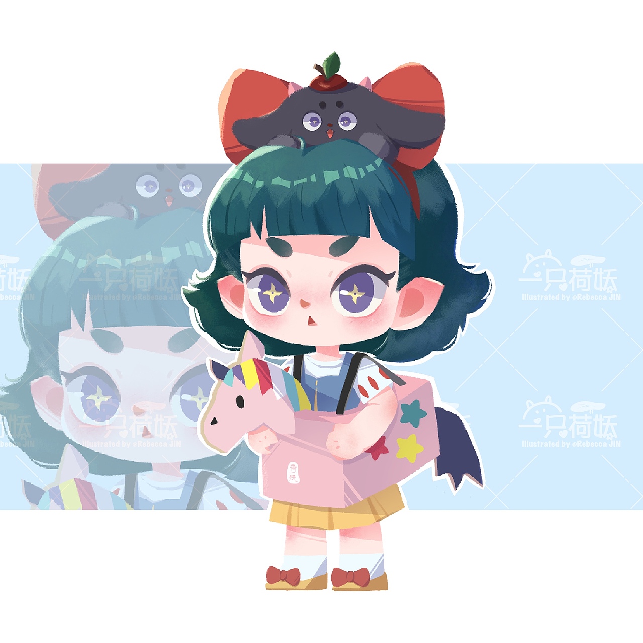 近期插画学练小结（图ZMjU2NDQ3MTc2） - 儿童插画 - 站酷设计师荷妖原创素材 - 站酷ZCOOL