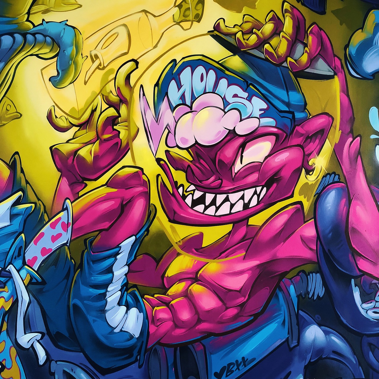 《海》——NILone原创涂鸦墙上作品