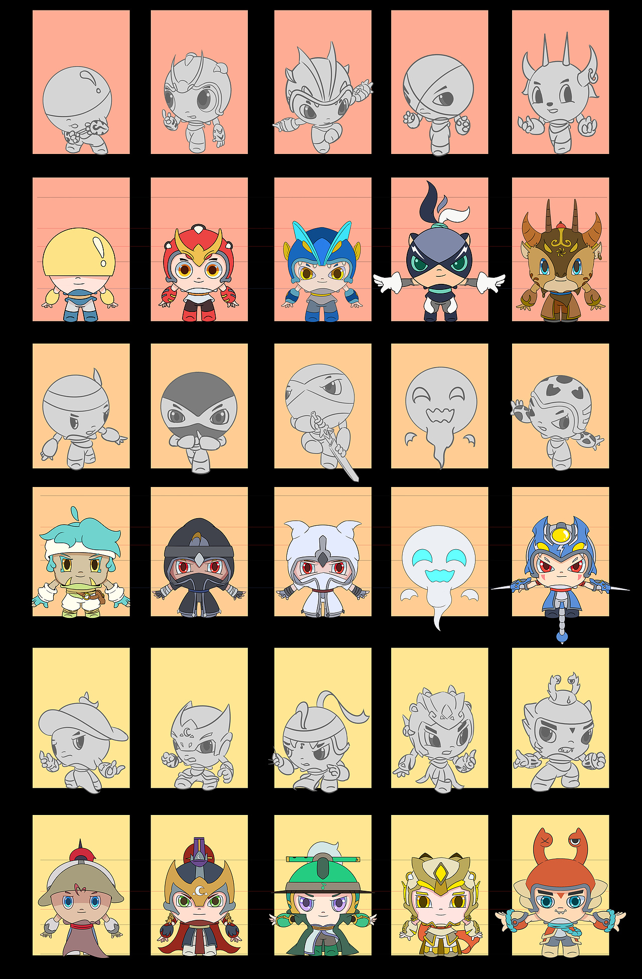 2007—2021（漫画/角色演变史）（图ZMjkyMzcyMzI4） - 短篇/格漫 - 站酷设计师怪袋原创素材 - 站酷ZCOOL