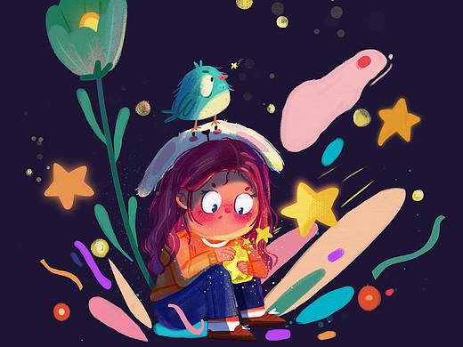 放星星的小女孩 | 附教程