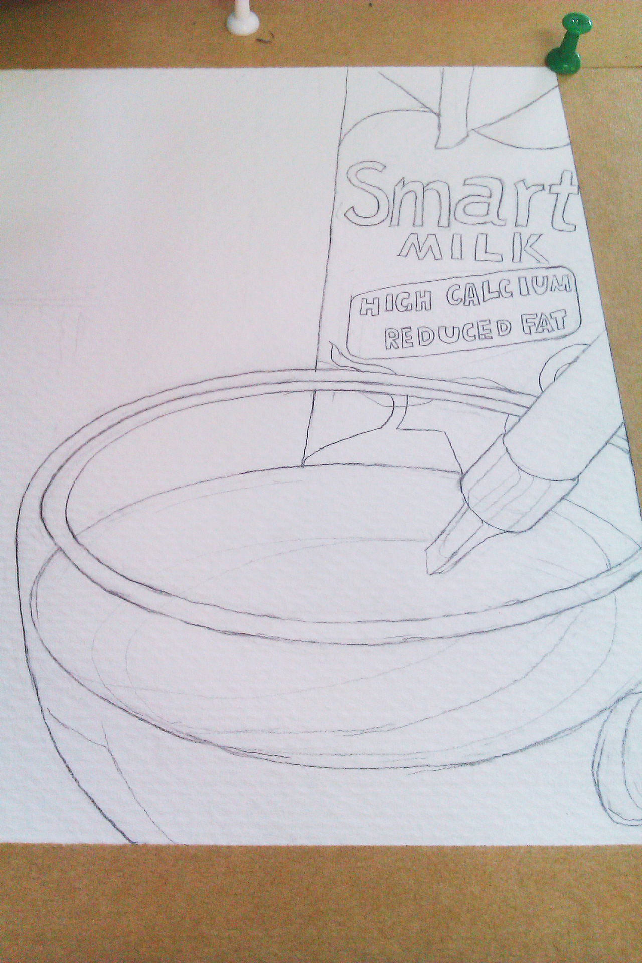 起稿。忘了拍完整的线稿了-&nbsp;-